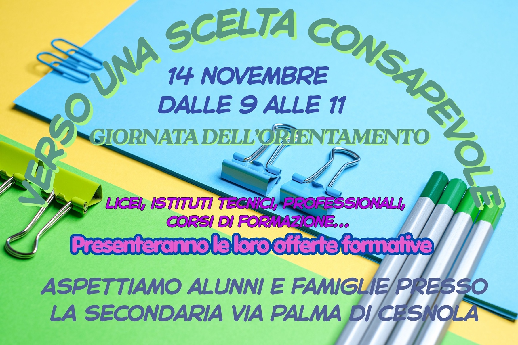 Verso una scelta consapevole: giornata dell'Orientamento